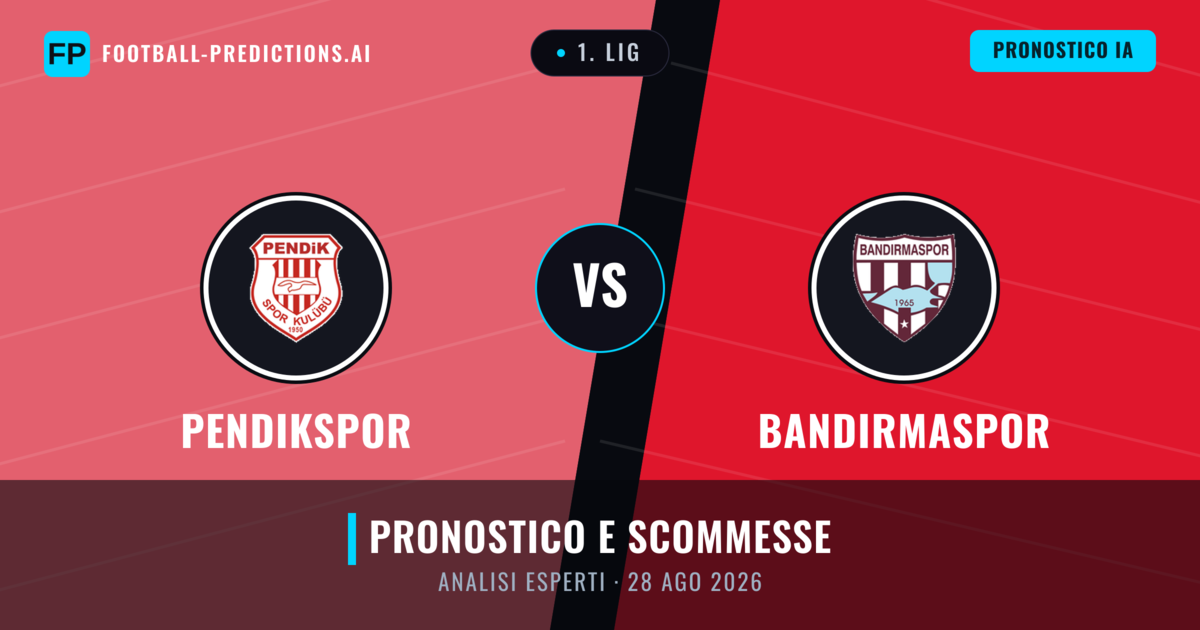 Pendikspor vs Bandırmaspor — pronostico e anteprima del match