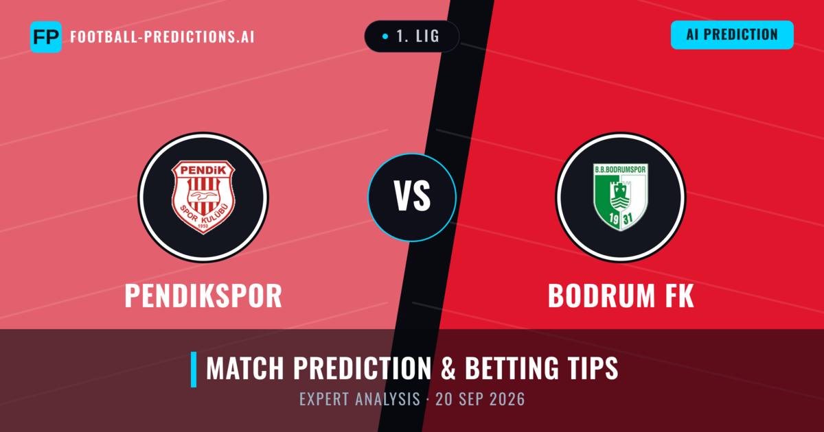 Pendikspor vs Bodrum FK — match prediction & preview