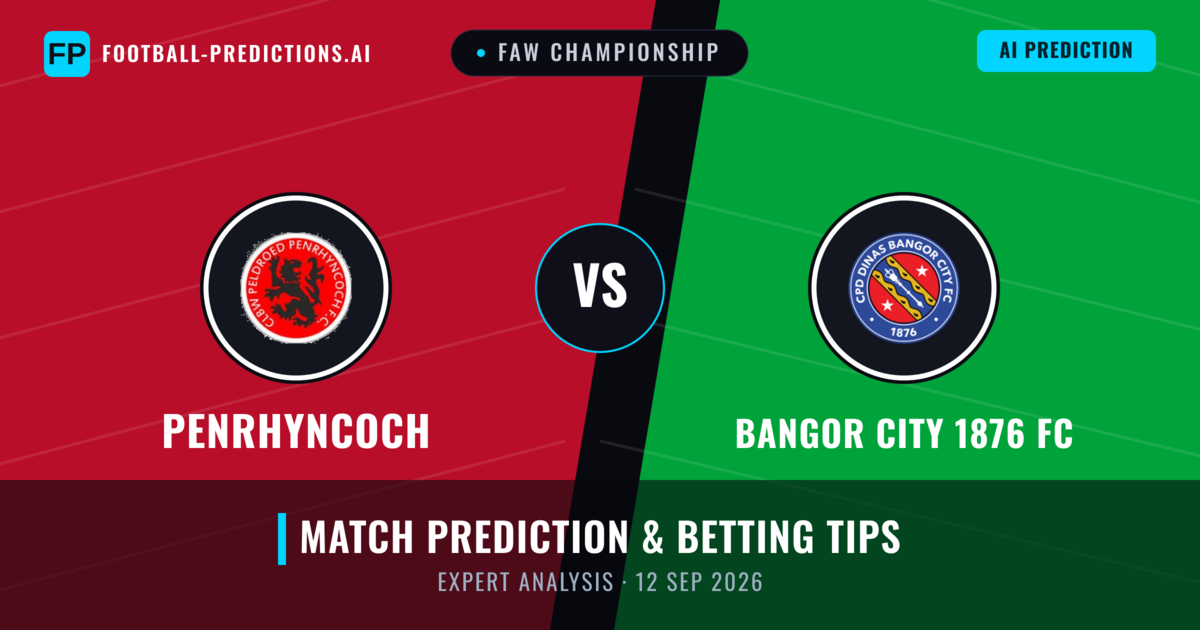 Penrhyncoch vs Bangor City 1876 FC — match prediction & preview