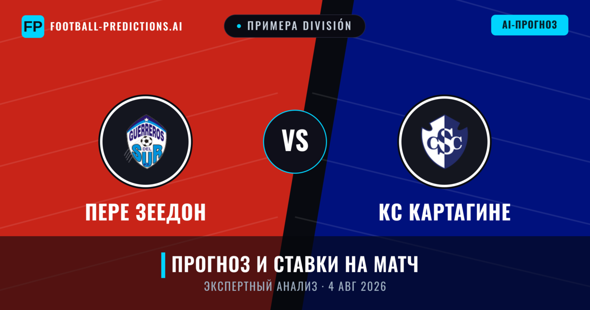 Пере Зеедон – КС Картагине — прогноз и превью матча