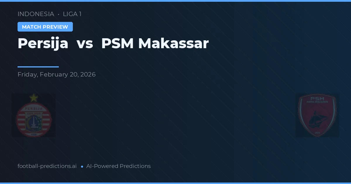 Persija vs PSM Makassar — dự đoán và xem trước trận đấu