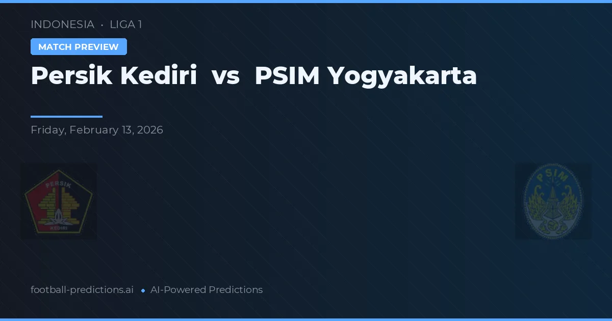 Persik Kediri vs PSIM Yogyakarta — Prognose und Spielvorschau