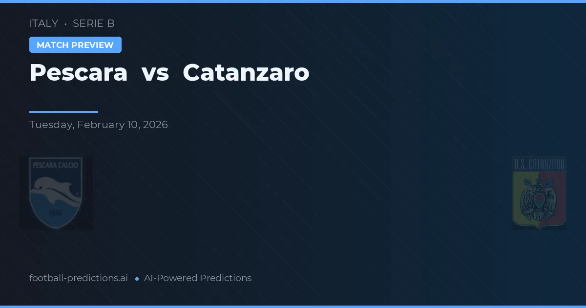 Pescara vs Catanzaro — hula at preview ng laban
