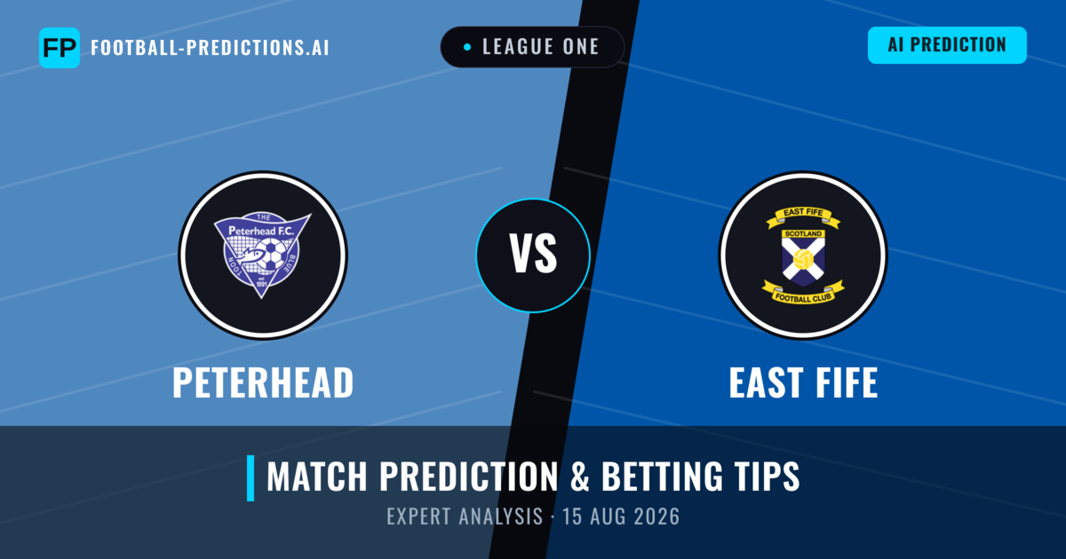 Peterhead vs East Fife — match prediction & preview