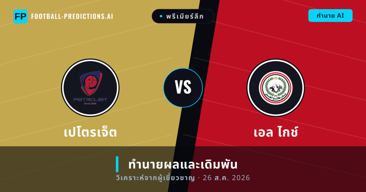เปโตรเจ็ต พบ เอล ไกช์ — ทำนายผลและพรีวิวการแข่งขัน