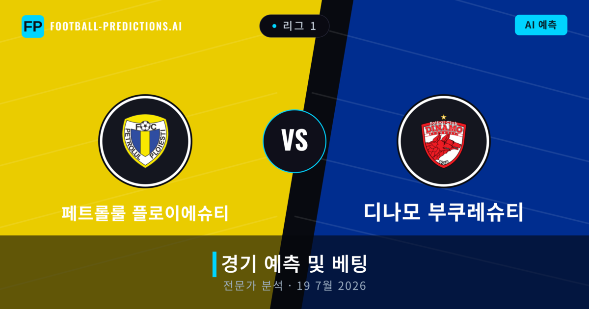 페트롤룰 플로이에슈티 대 디나모 부쿠레슈티 — 경기 예측 및 프리뷰