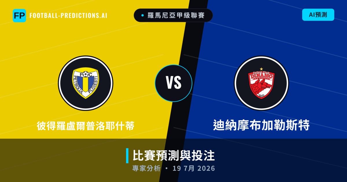 彼得羅盧爾普洛耶什蒂 vs 迪納摩布加勒斯特 — 比赛预测和前瞻