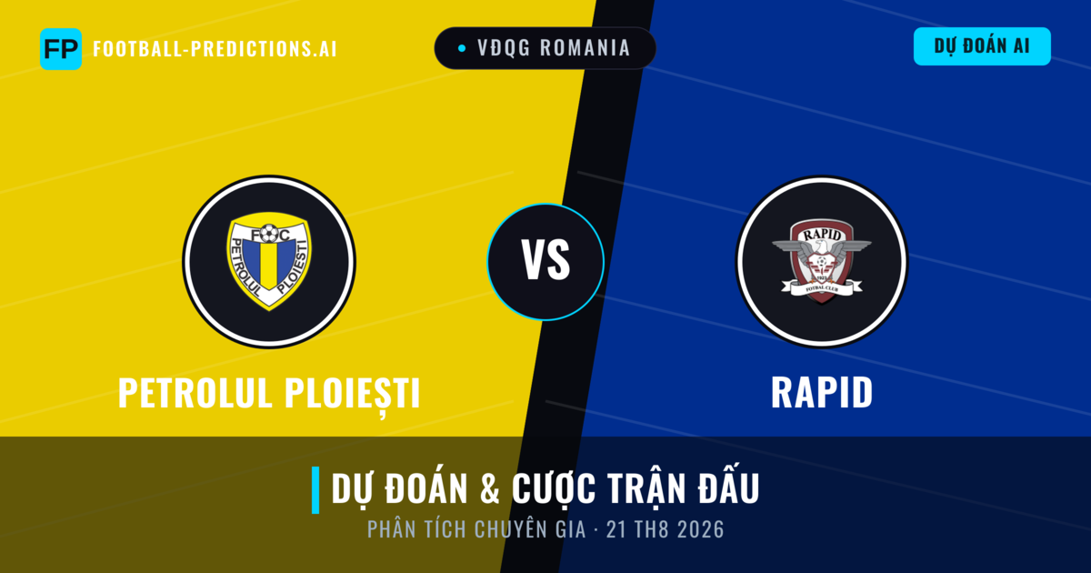Petrolul Ploiești vs Rapid — dự đoán và xem trước trận đấu