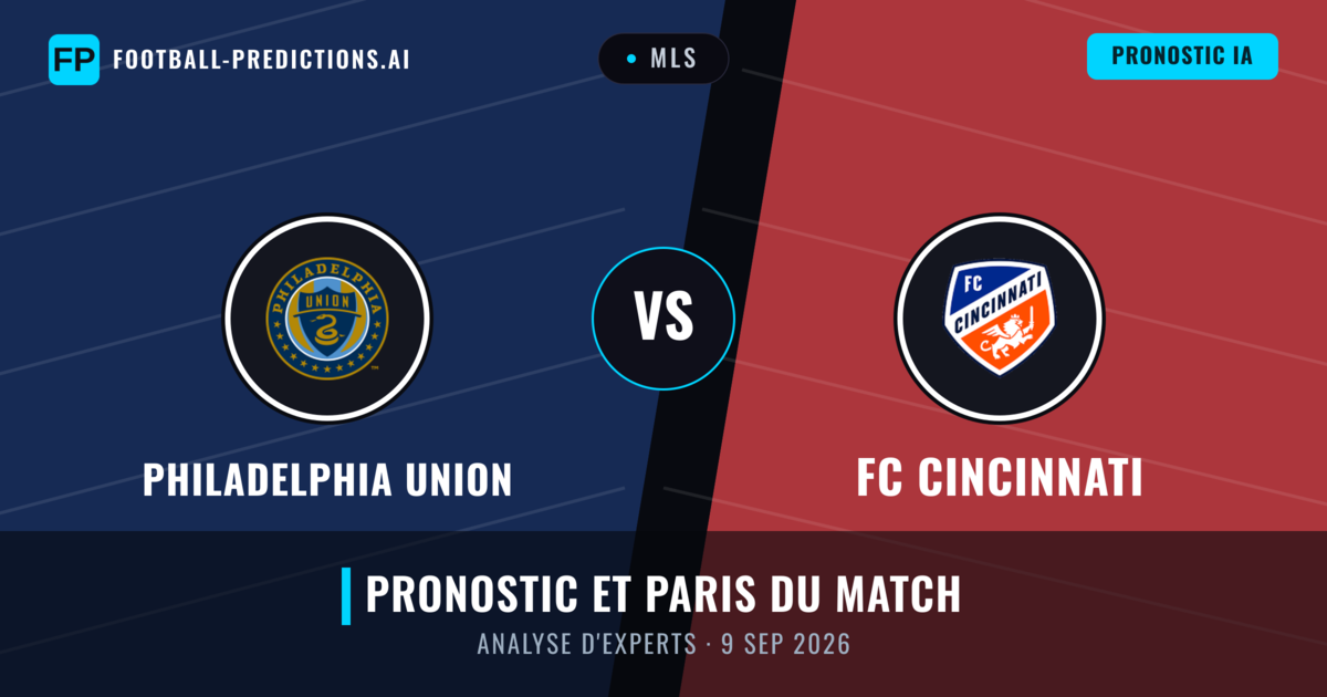 Philadelphia Union vs FC Cincinnati — pronostic et avant-match