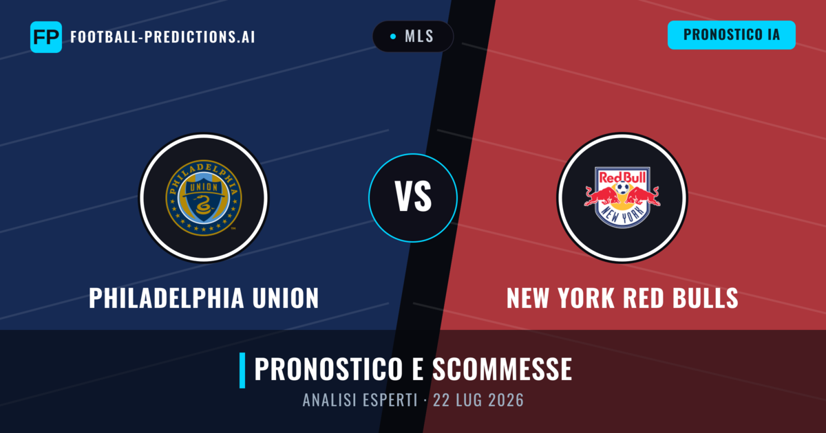 Philadelphia Union vs New York Red Bulls — pronostico e anteprima del match