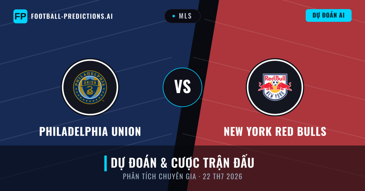 Philadelphia Union vs New York Red Bulls — dự đoán và xem trước trận đấu