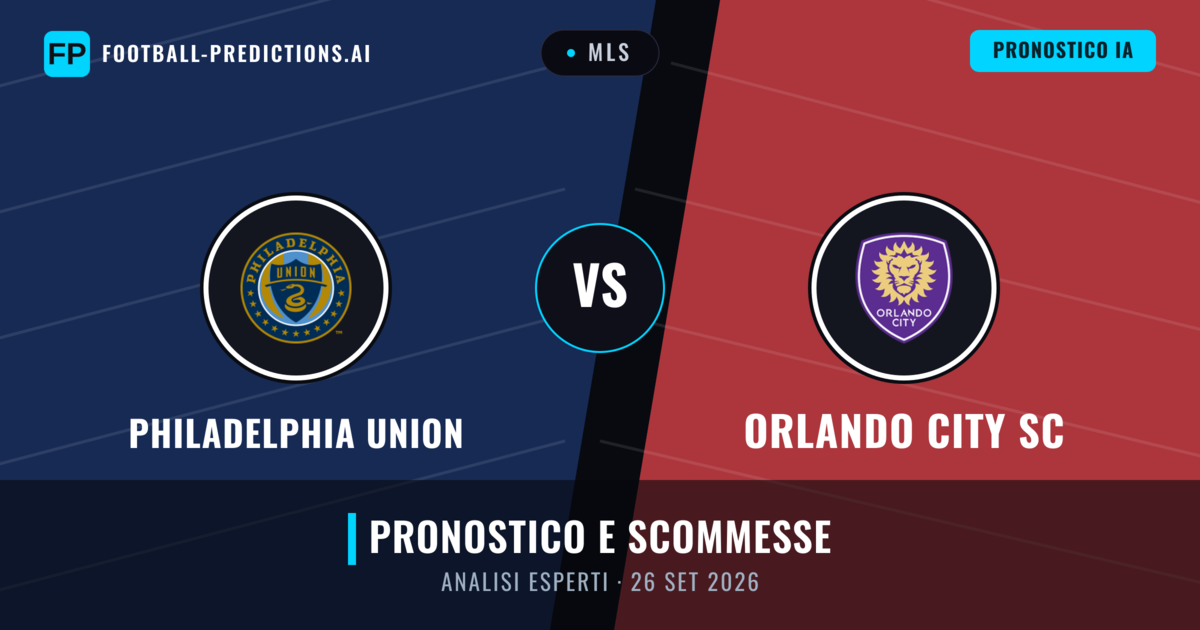 Philadelphia Union vs Orlando City SC — pronostico e anteprima del match