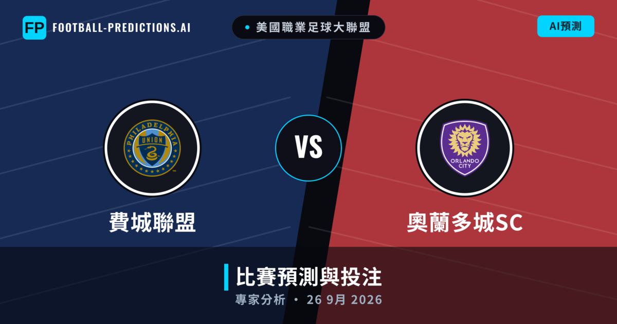 費城聯盟 vs 奧蘭多城SC — 比赛预测和前瞻