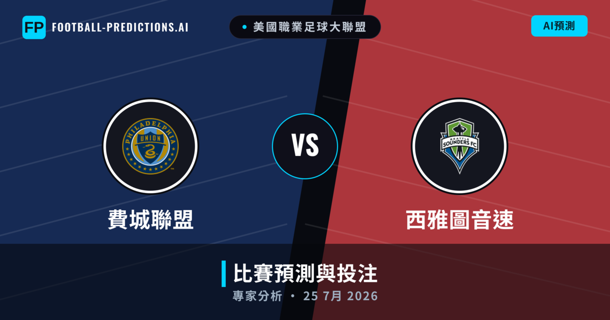 費城聯盟 vs 西雅圖音速 — 比赛预测和前瞻