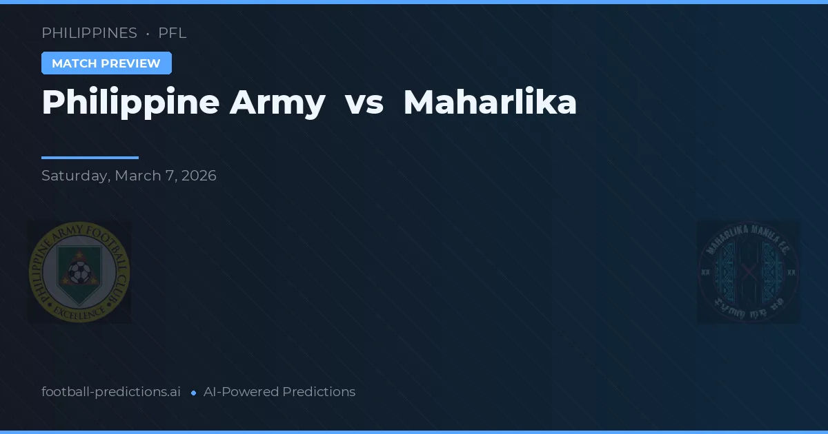 Philippine Army vs Maharlika — pronostico e anteprima del match