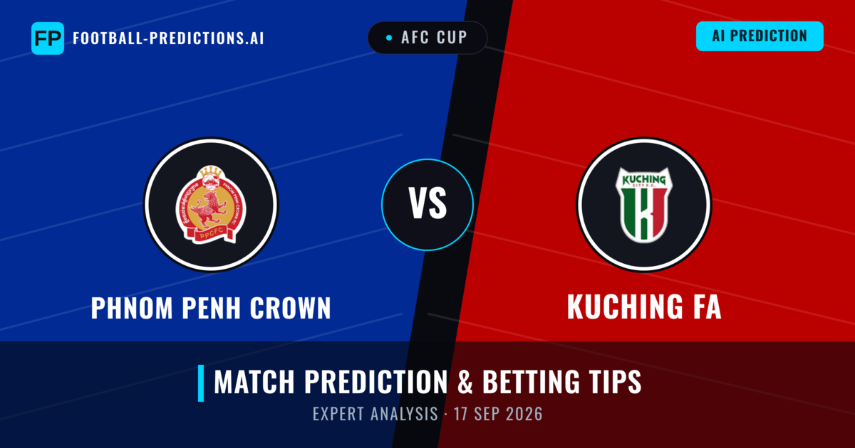 Phnom Penh Crown vs Kuching FA — match prediction & preview