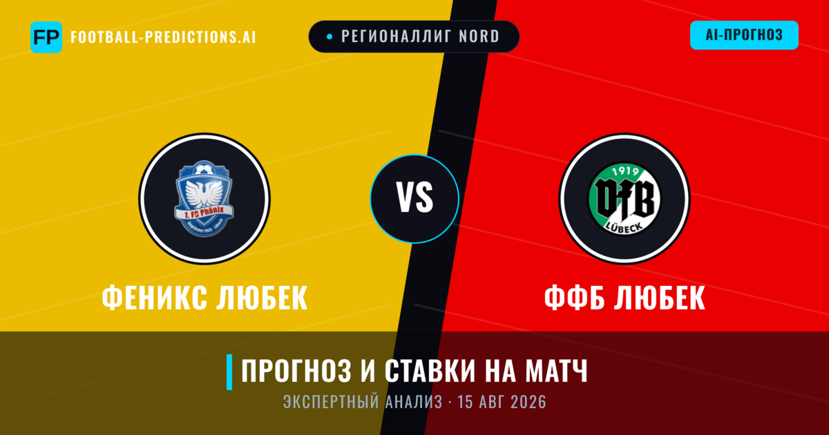 Феникс Любек – ФФБ Любек — прогноз и превью матча