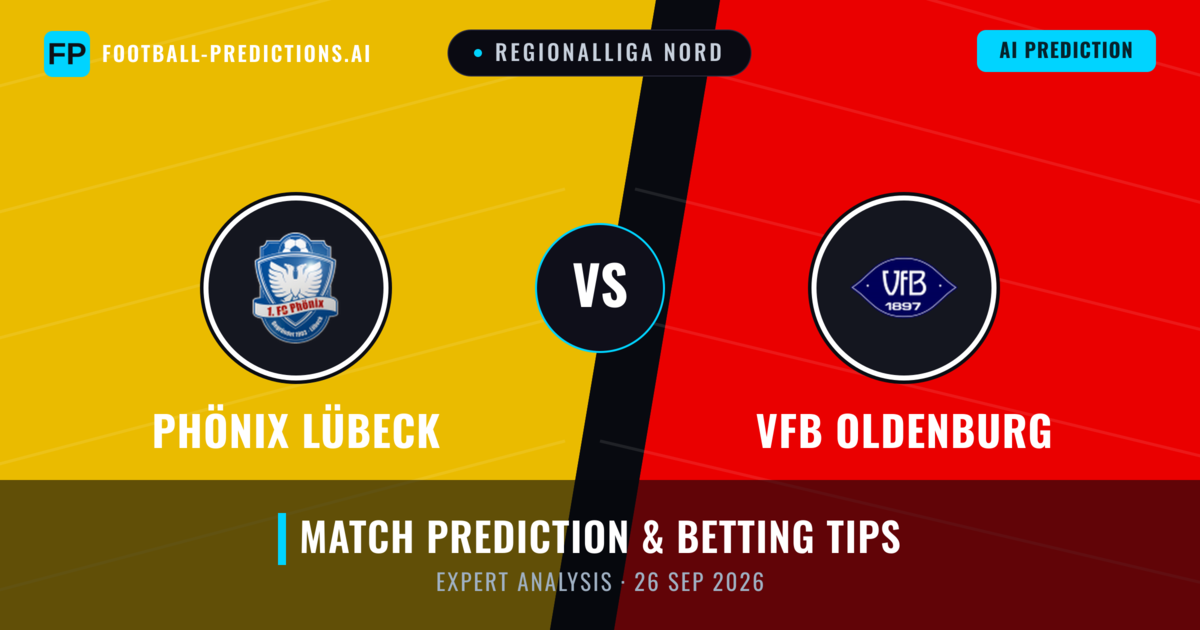 Phönix Lübeck vs VfB Oldenburg — match prediction & preview