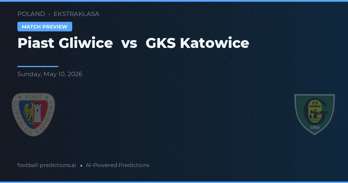 Piast Gliwice vs GKS Katowice — hula at preview ng laban