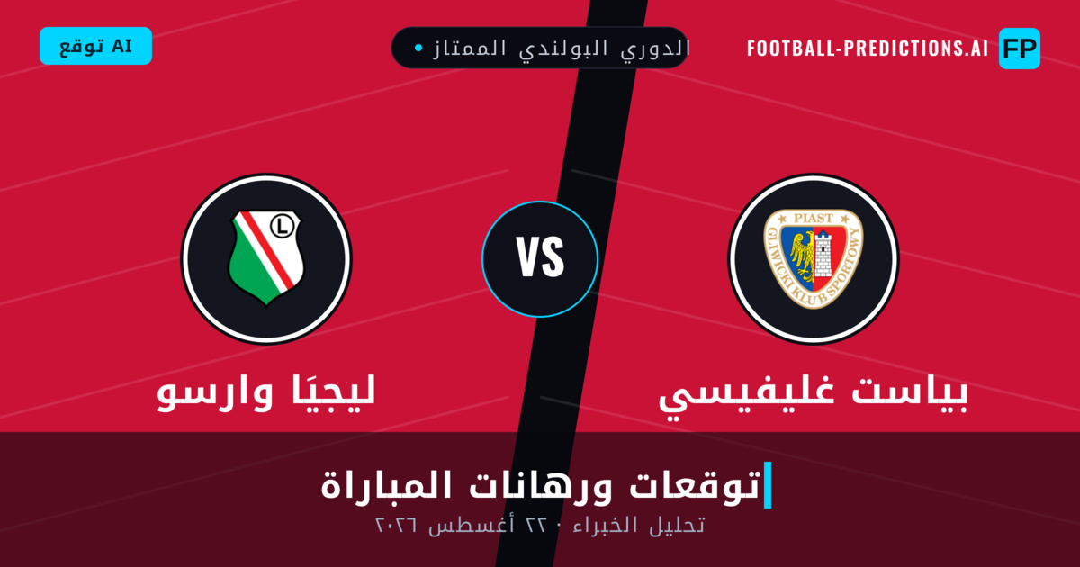 بياست غليفيسي ضد ليجيَا وارسو — توقعات ومعاينة المباراة