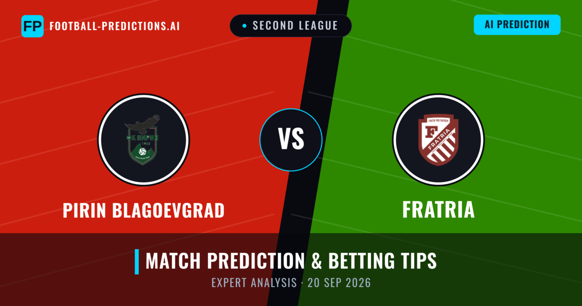 Pirin Blagoevgrad vs Fratria — match prediction & preview