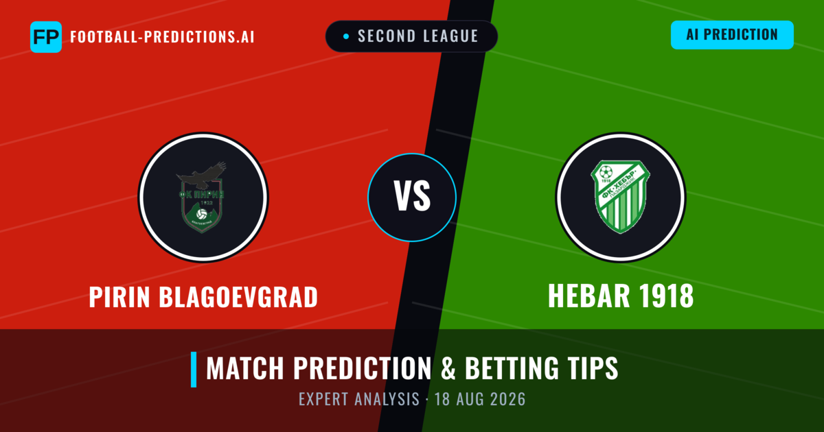Pirin Blagoevgrad vs Hebar 1918 — match prediction & preview