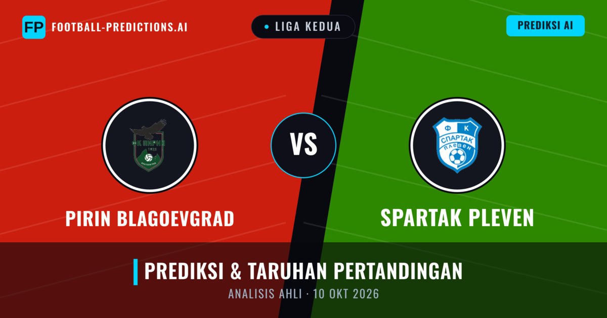 Pirinn Blagoevgrad vs Spartak Pleven — prediksi dan pratinjau pertandingan