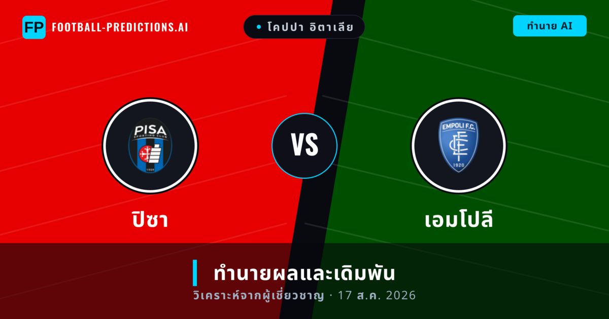 ปิซา พบ เอมโปลี — ทำนายผลและพรีวิวการแข่งขัน