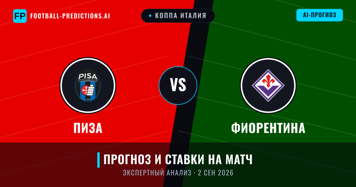 Фиорентина – Пиза — прогноз и превью матча