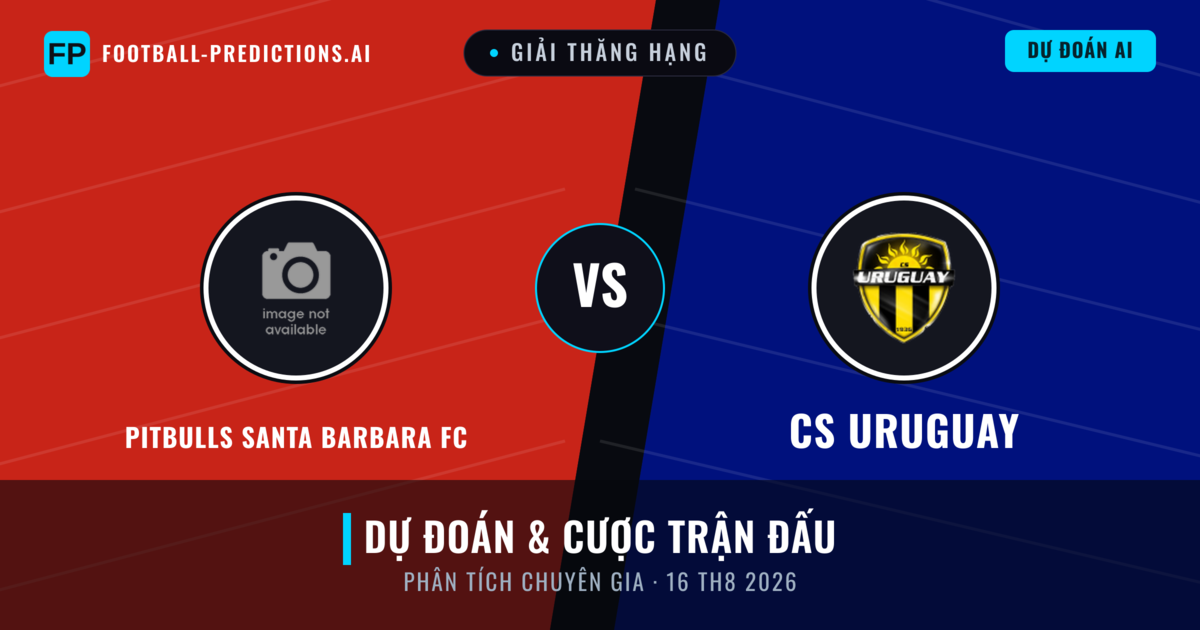Pitbulls Santa Barbara FC vs CS Uruguay — dự đoán và xem trước trận đấu