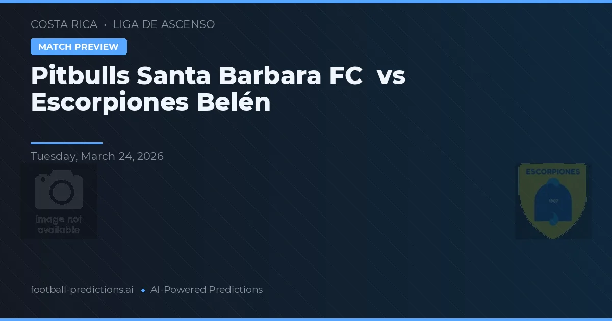 Pitbulls Santa Barbara FC vs Escorpiones Belén — prediksi dan pratinjau pertandingan