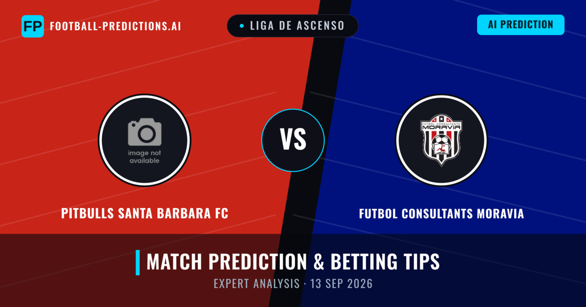 Pitbulls Santa Barbara FC vs Futbol Consultants Moravia — match prediction & preview