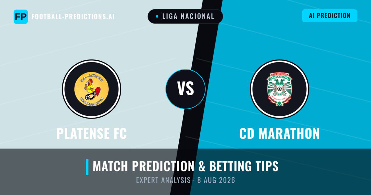 Platense FC vs CD Marathon — match prediction & preview