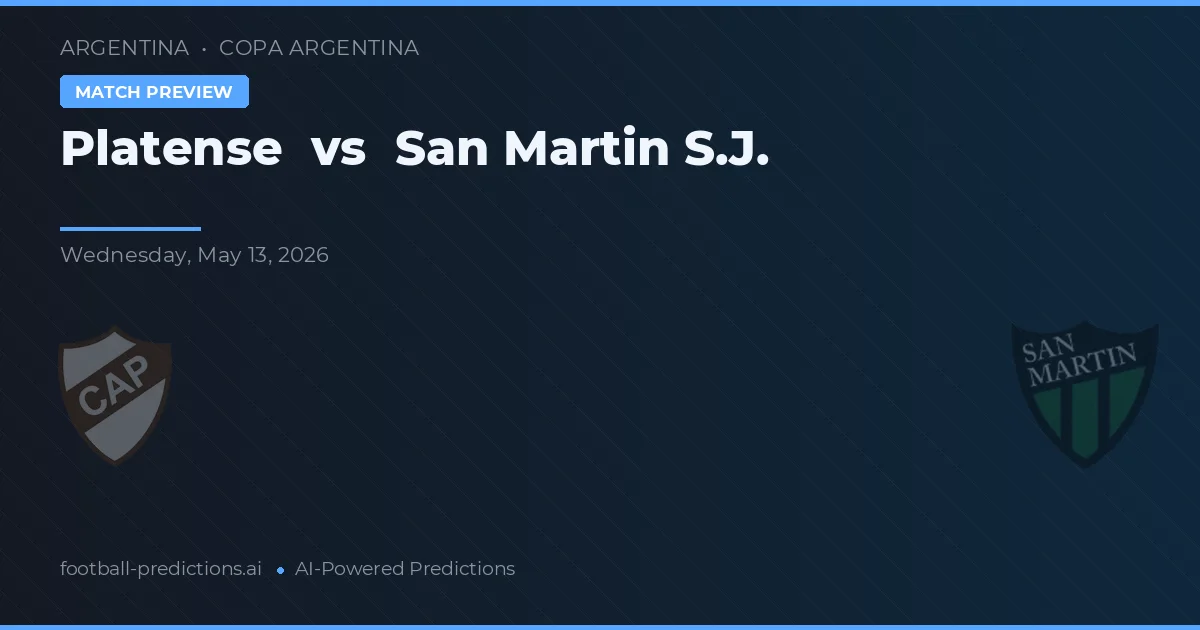 Platense vs San Martín SJ — prediksi dan pratinjau pertandingan
