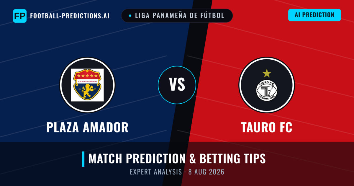 Plaza Amador vs Tauro FC — match prediction & preview