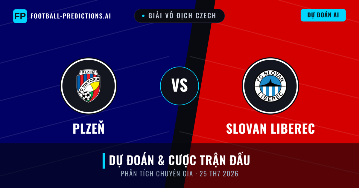 Plzeň vs Slovan Liberec — dự đoán và xem trước trận đấu