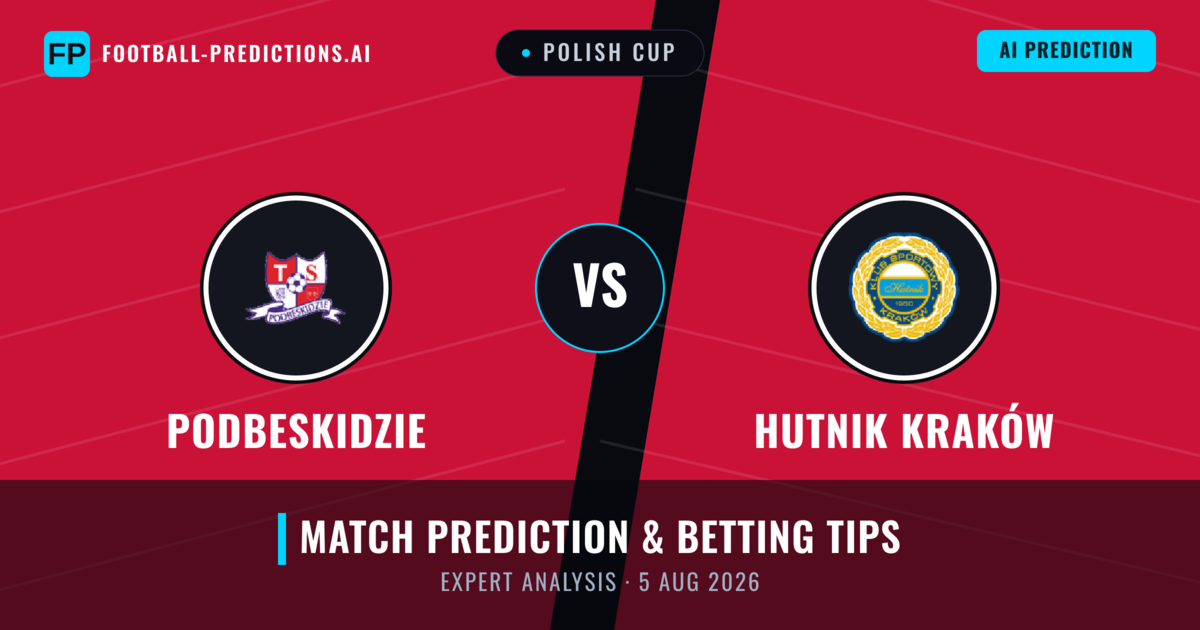 Podbeskidzie vs Hutnik Kraków — match prediction & preview