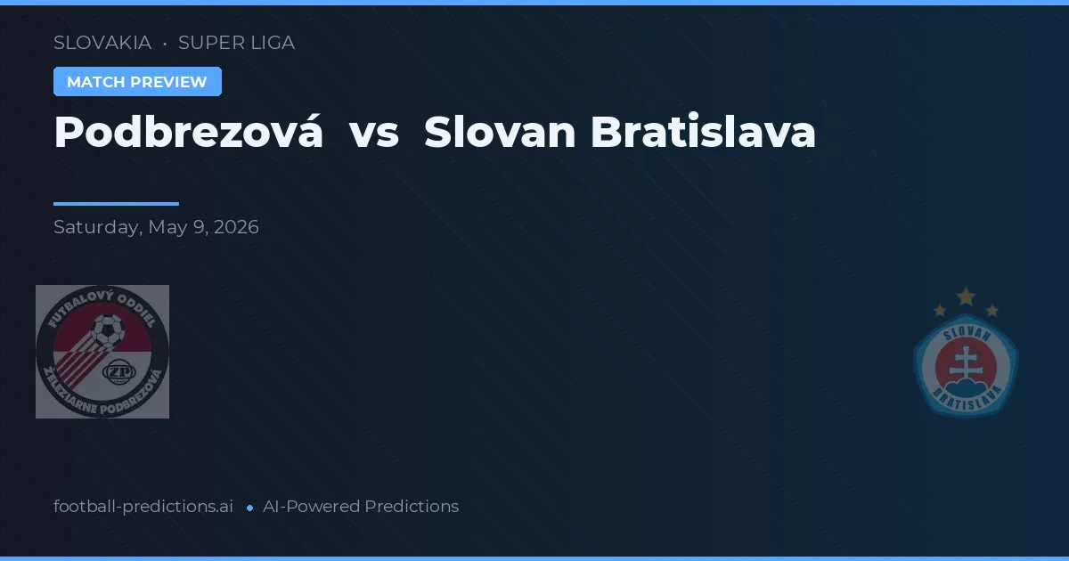 Podbrezová vs Slovan Bratislava — pronostico e anteprima del match