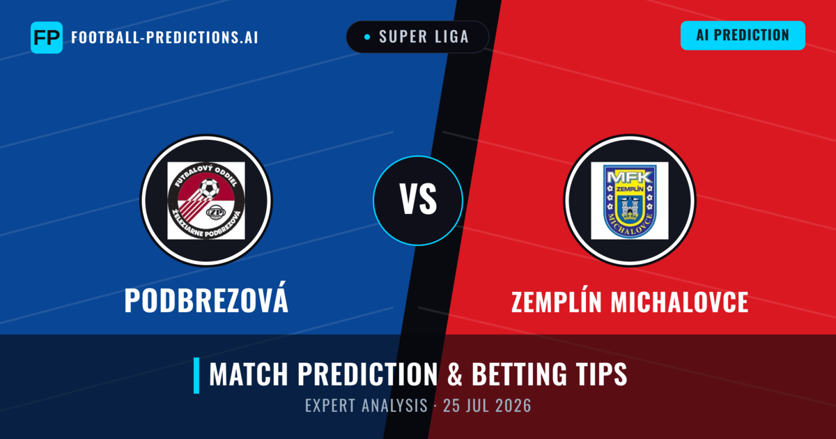 Podbrezová vs Zemplín Michalovce — match prediction & preview