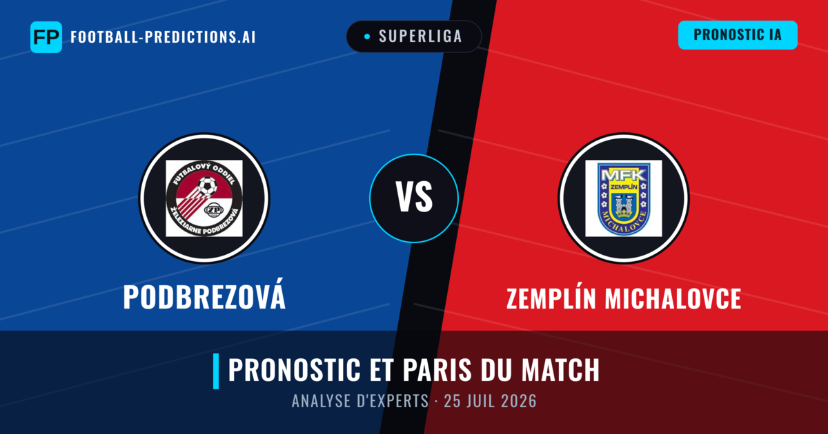 Podbrezová vs Zemplín Michalovce — pronostic et avant-match
