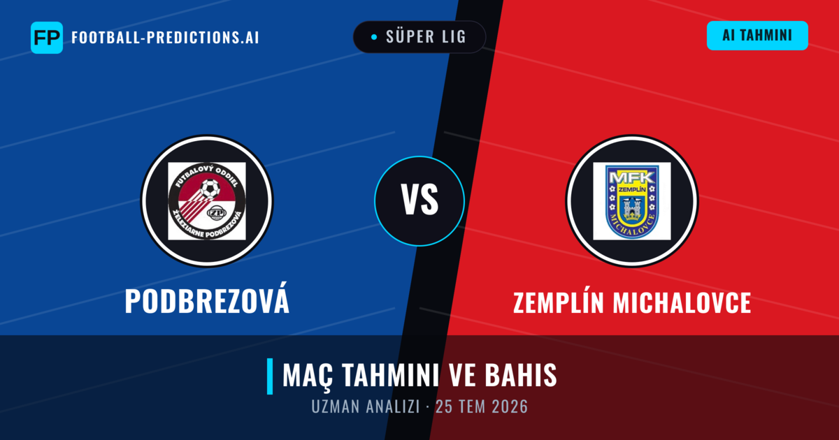 Podbrezová - Zemplín Michalovce — maç tahmini ve önizleme