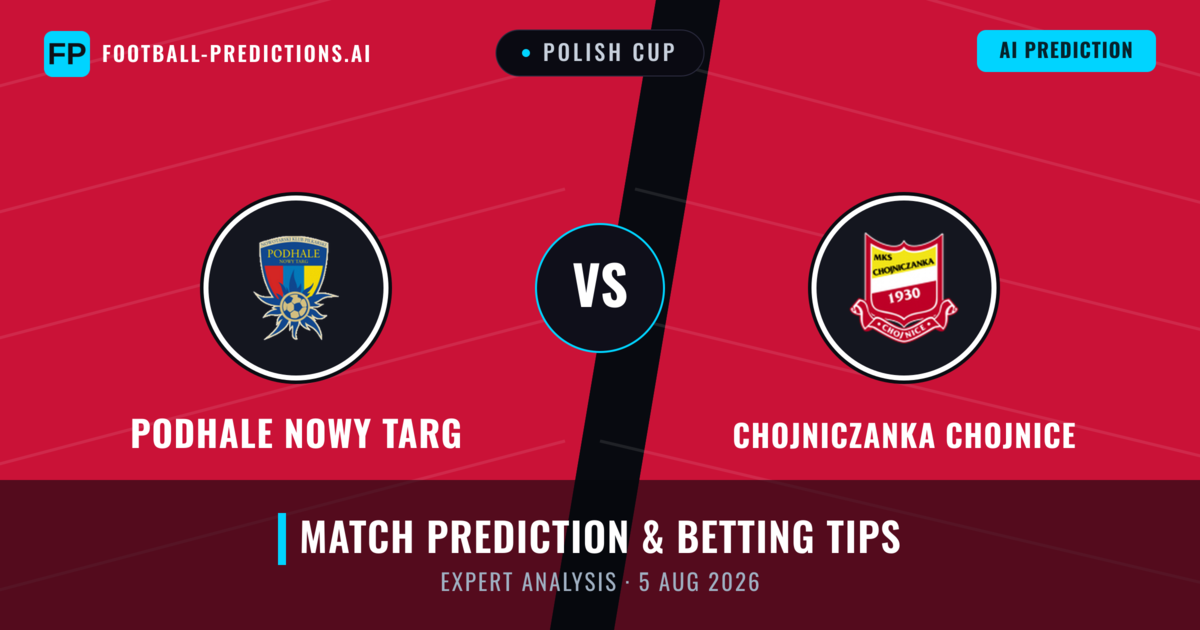 Podhale Nowy Targ vs Chojniczanka Chojnice — match prediction & preview