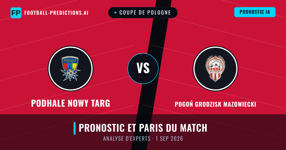 Podhale Nowy Targ vs Pogoń Grodzisk Mazowiecki — pronostic et avant-match