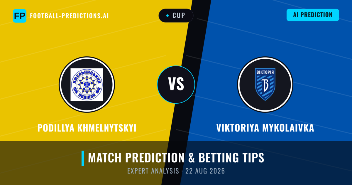 Podillya Khmelnytskyi vs Viktoriya Mykolaivka — match prediction & preview
