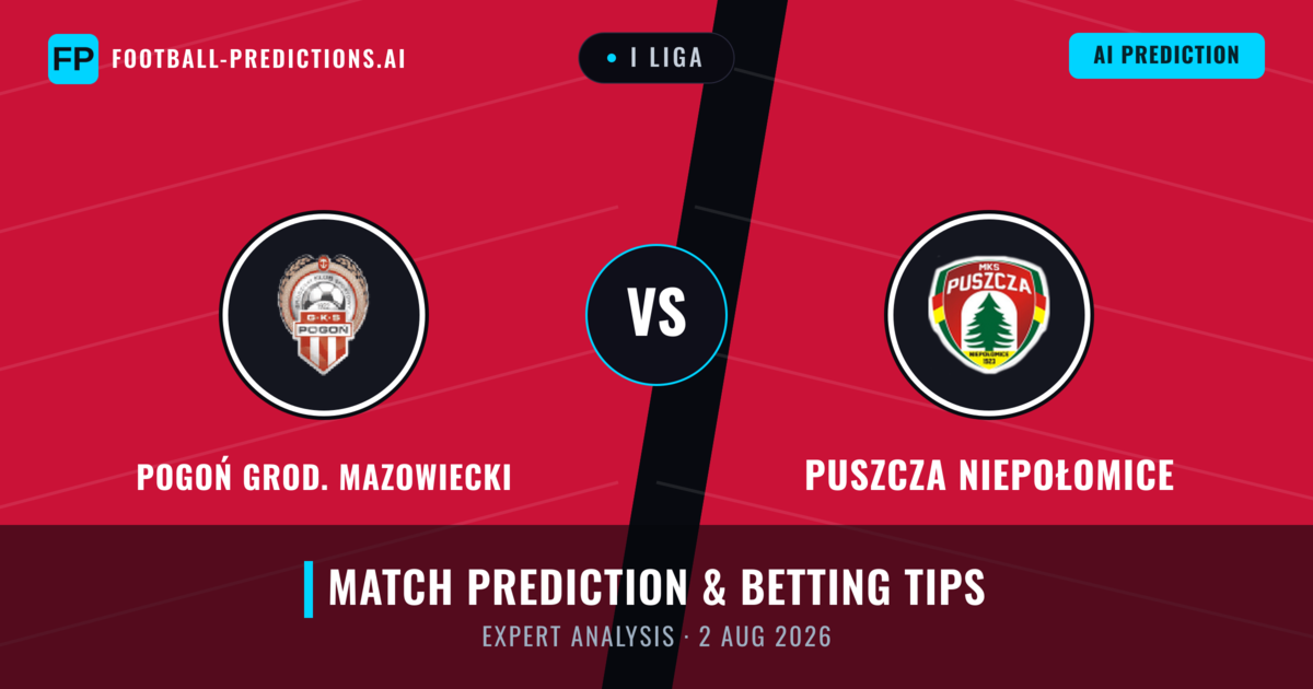 Pogoń Grod. Mazowiecki vs Puszcza Niepołomice — match prediction & preview