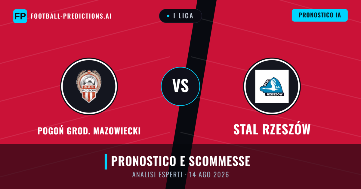 Pogoń Grod. Mazowiecki vs Stal Rzeszów — pronostico e anteprima del match