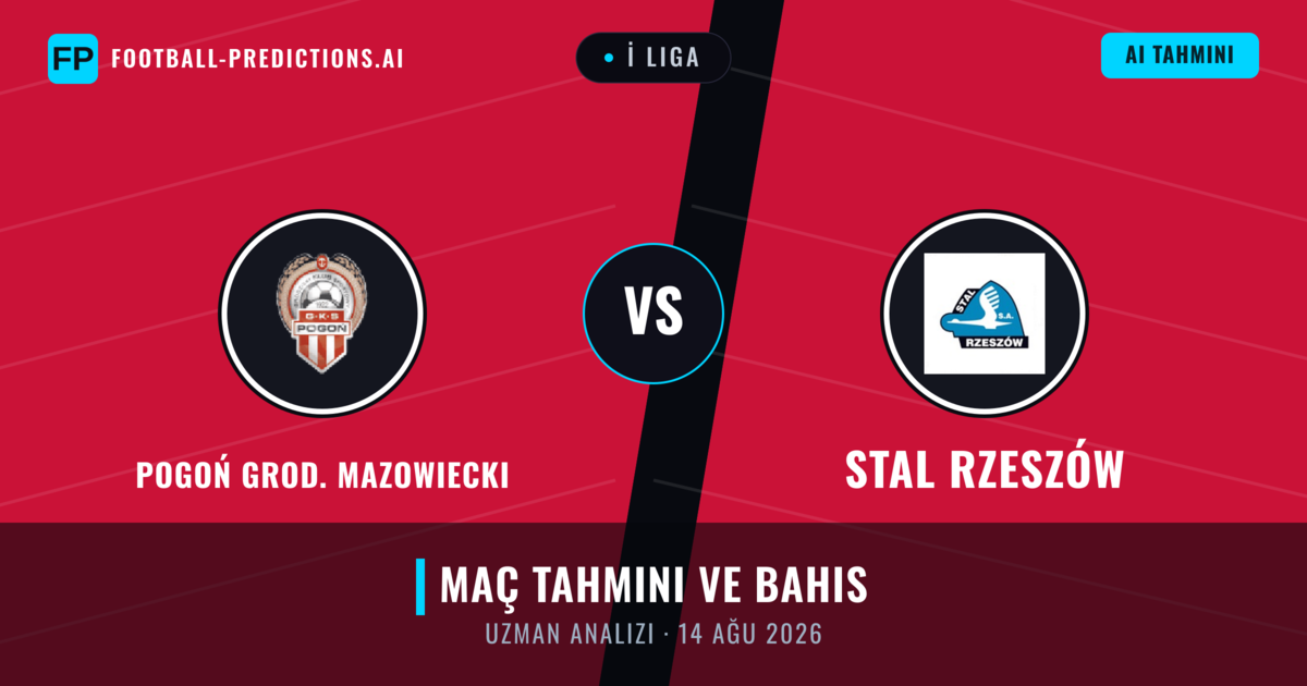 Pogoń Grod. Mazowiecki - Stal Rzeszów — maç tahmini ve önizleme
