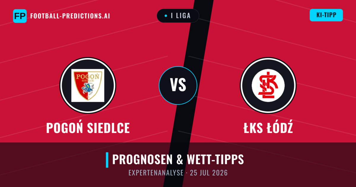 Pogoń Siedlce vs ŁKS Łódź — Prognose und Spielvorschau
