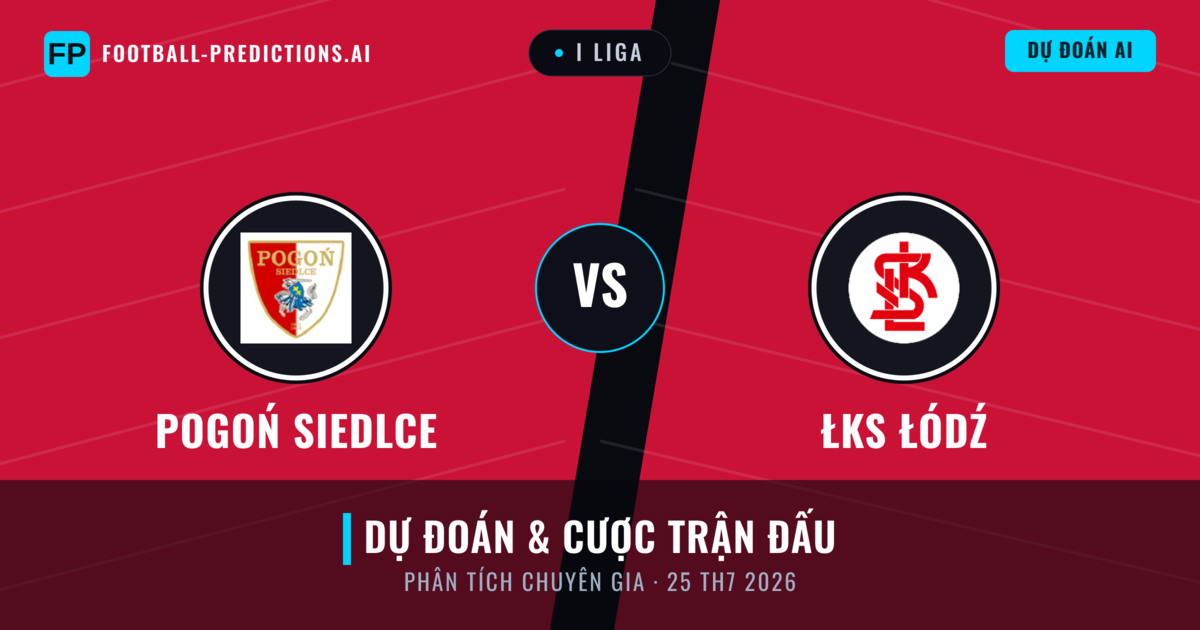 Pogoń Siedlce vs ŁKS Łódź — dự đoán và xem trước trận đấu