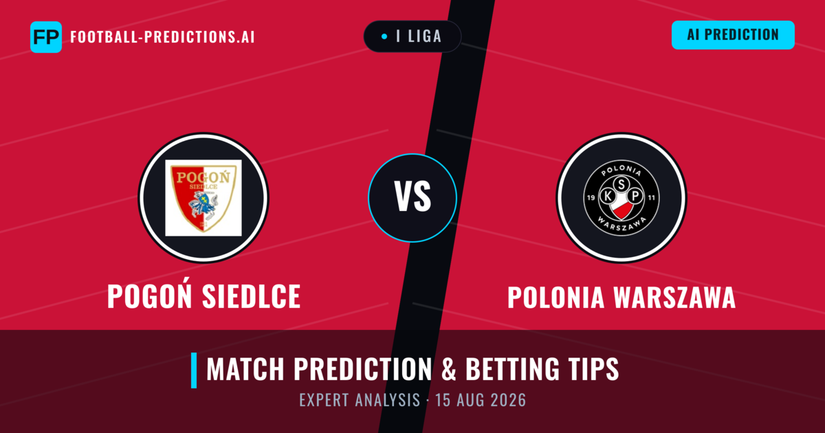Pogoń Siedlce vs Polonia Warszawa — match prediction & preview